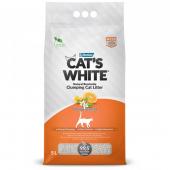Cat's White комкующийся наполнитель с ароматом апельсина 5 л